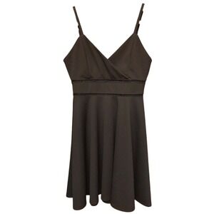 Sleeveless Fit & Flare‎ Dress Black V-Neck Party Cocktail Casual #101C